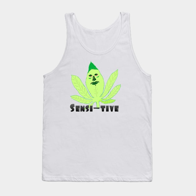 Sensi tive Tank Top by Paintees